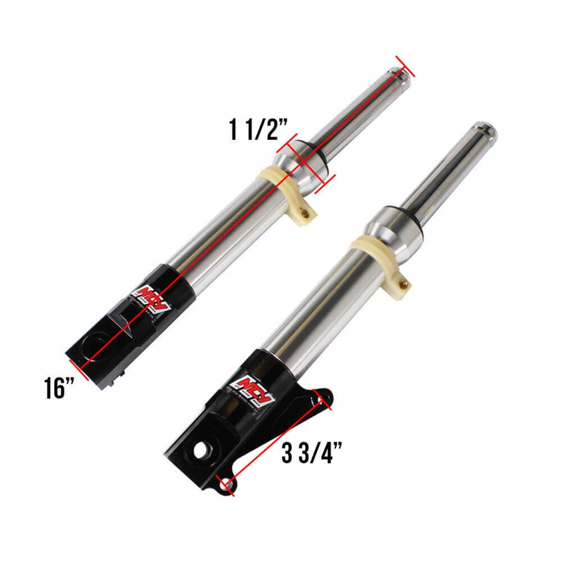 NCY Front Forks (DiscType, Silver); Honda Ruckus, Dio