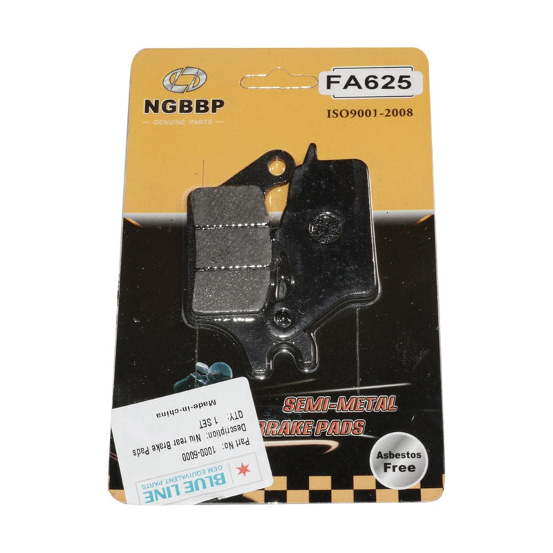 Blue Line Rear Brake Pads; Niu NQi Sport / GT / GTS