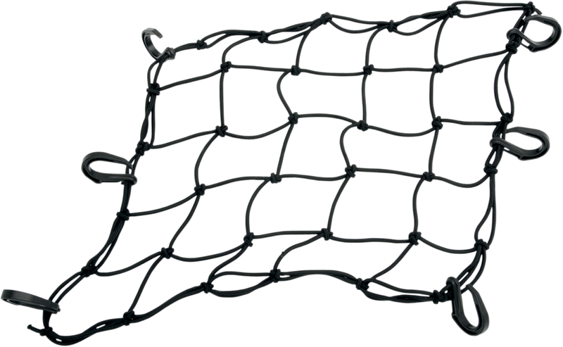 DRAG SPECIALTIES Cargo Net 15 x 15 inches with 6 Hooks, Part Number 10-6099BPOM