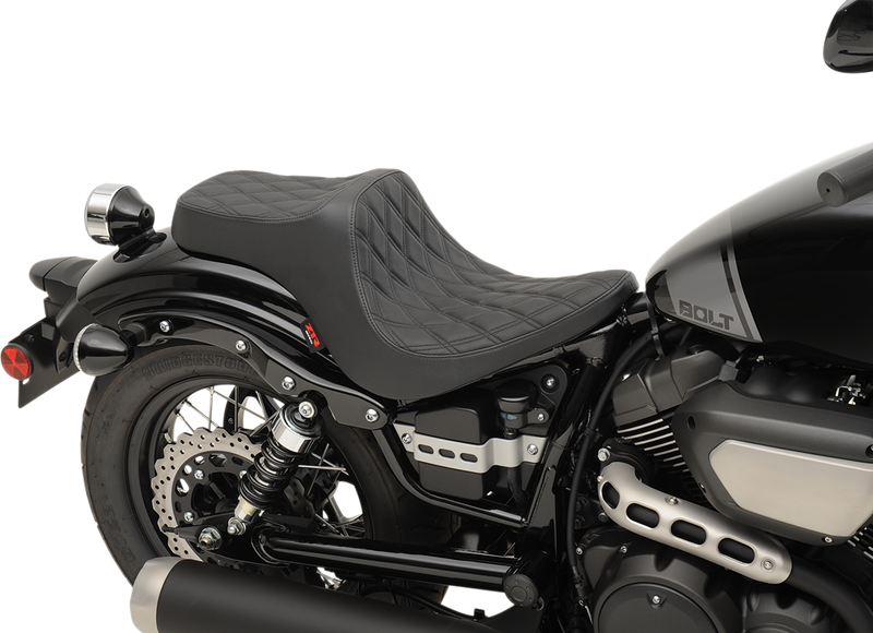 Z1R, Z1R Predator III Seat - Black Diamond with Black Stitching for Bolt and V-Star Models (Part #0810-2069)