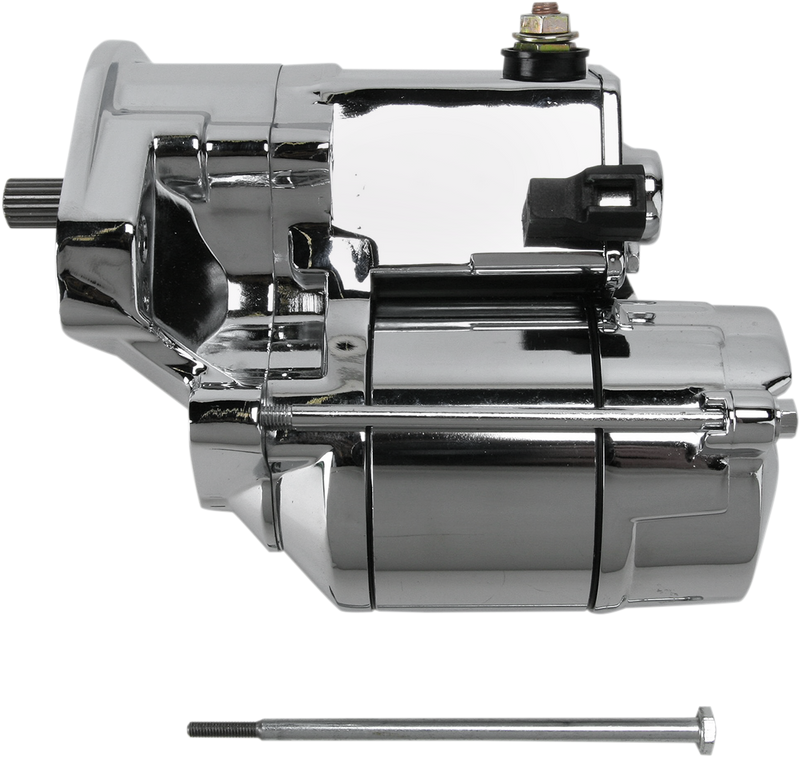 DRAG SPECIALTIES, DRAG SPECIALTIES Chrome 1.4 kW Starter for '90-'06 Harley Big Twin - Part No. 80-1002