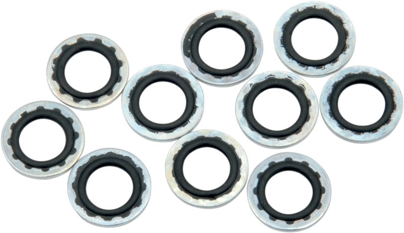 DRAG SPECIALTIES Banjo Washers - 7/16 inch, Part Number 348013HC3