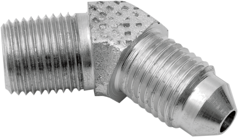 Drag Specialties #3 Male Fitting – 1/8" 45° Brake & Fuel Line Fitting | MPN 293