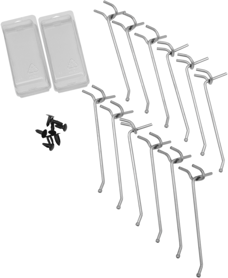 DRAG SPECIALTIES Replacement Hook Kit 173978-BX-LB2 for Display Boards