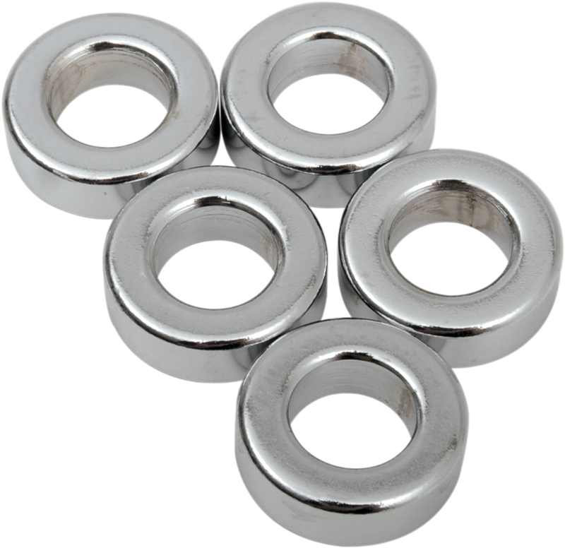 Drag Specialties Spacer Pack MPB514 - Chrome 3/8" x 3/4" x 1/4" Replacement for Spacer Kit