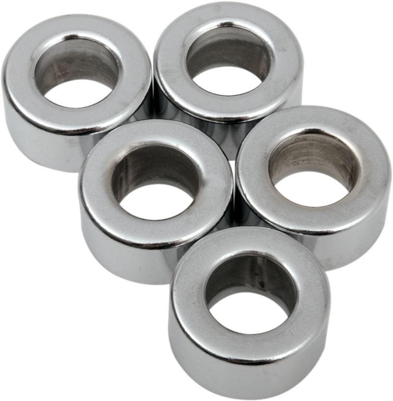 DRAG SPECIALTIES, Drag Specialties Chrome Spacer Kit MPB515 for Custom Motorcycle Fitment