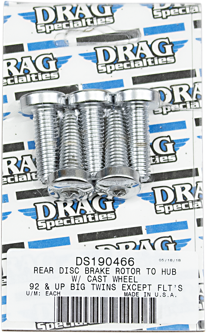 DRAG SPECIALTIES, DRAG SPECIALTIES MK307 Mounting Kit for Rear Rotor with Cast Design