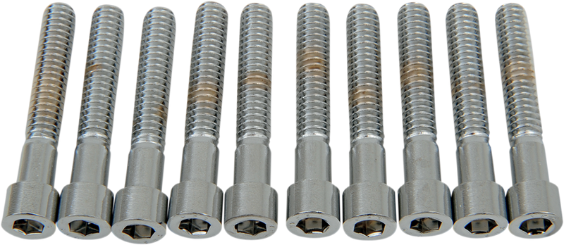 Drag Specialties MPB183S Coarse-Thread Socket-Head Bolts (1/4-20 x 1-1/2") - Made in USA