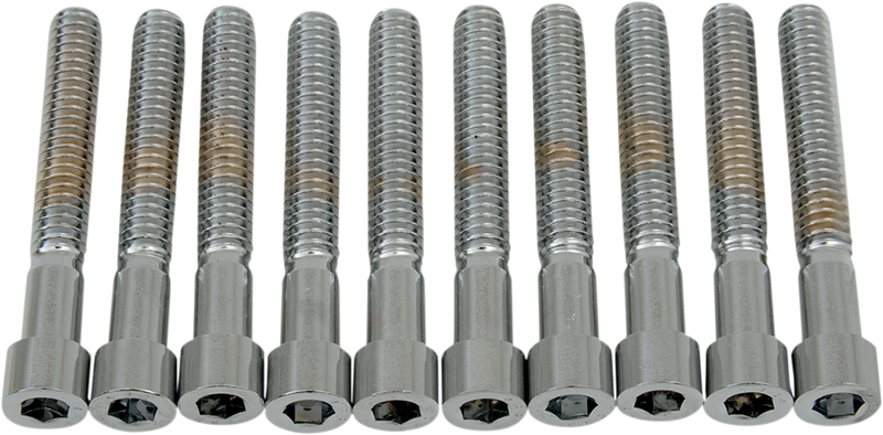 DRAG SPECIALTIES MPB184S Coarse-Thread Socket-Head Bolts, 1/4-20 x 1-3/4 inch, Pack of Coarse-Thread Bolts