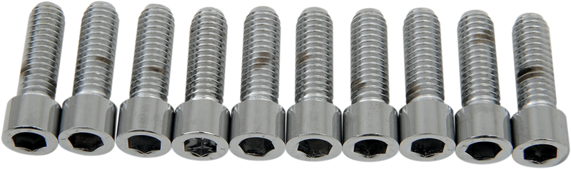 DRAG SPECIALTIES, DRAG SPECIALTIES MPB217S Socket-Head Bolts – 5/16-18 x 1 inch, Coarse Thread, Made in USA