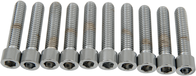 DRAG SPECIALTIES, Drag Specialties MPB219S Coarse Thread Socket-Head Bolts, 5/16-18 x 1-1/2 inches, Made in USA