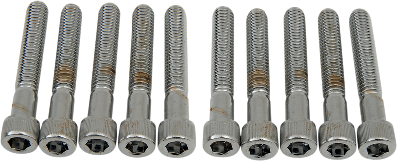 DRAG SPECIALTIES, DRAG SPECIALTIES MPB221 Coarse-Thread Socket-Head Bolts, 5/16-18 x 2 inch, Pack of 10