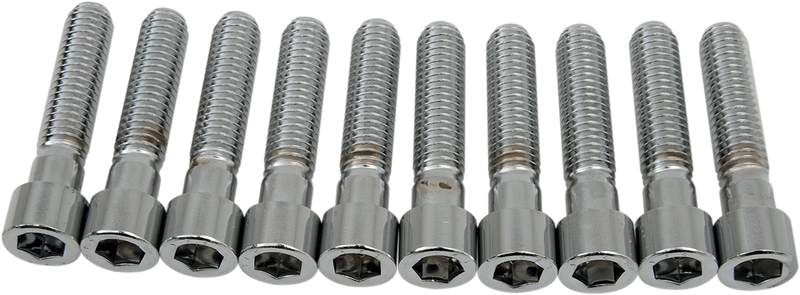 DRAG SPECIALTIES, DRAG SPECIALTIES MPB241S Coarse-Thread Socket-Head Bolts, 3/8-16 x 1-3/4 inches, Pack of Individual Bolts