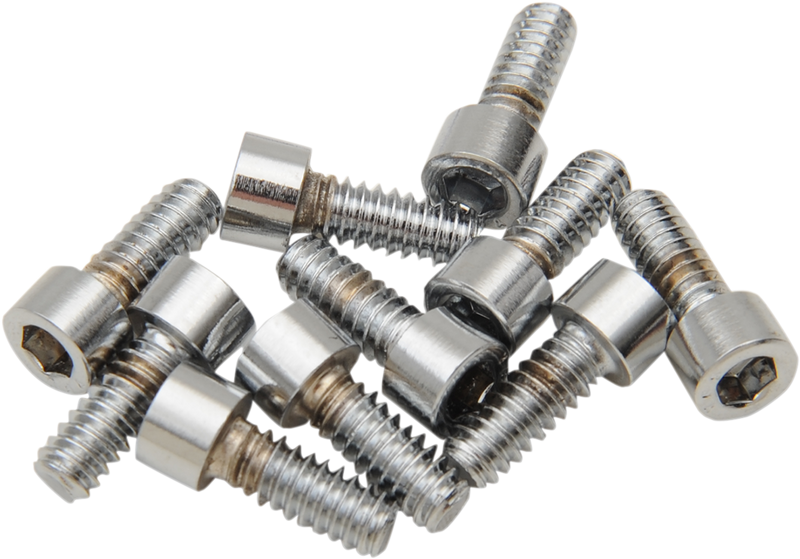 DRAG SPECIALTIES MPB191S Replacement Socket-Head Bolts Pack - #10-24 x 3/8", Coarse and Fine Thread