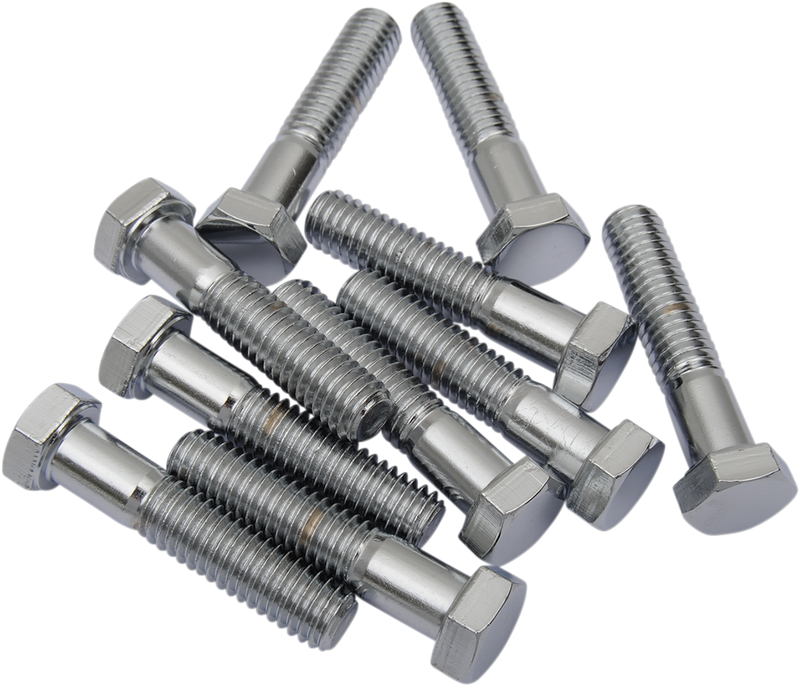 DRAG SPECIALTIES Hex-Head Bolts - Chrome - 3/8"-16 x 1-3/4" MPB135 Replacement Pack