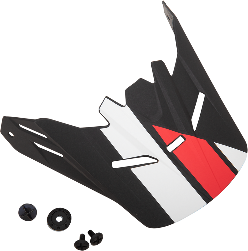 Z1R, Z1R Youth Rise Visor Kit for Evac Helmets - Matte Black, Red & White