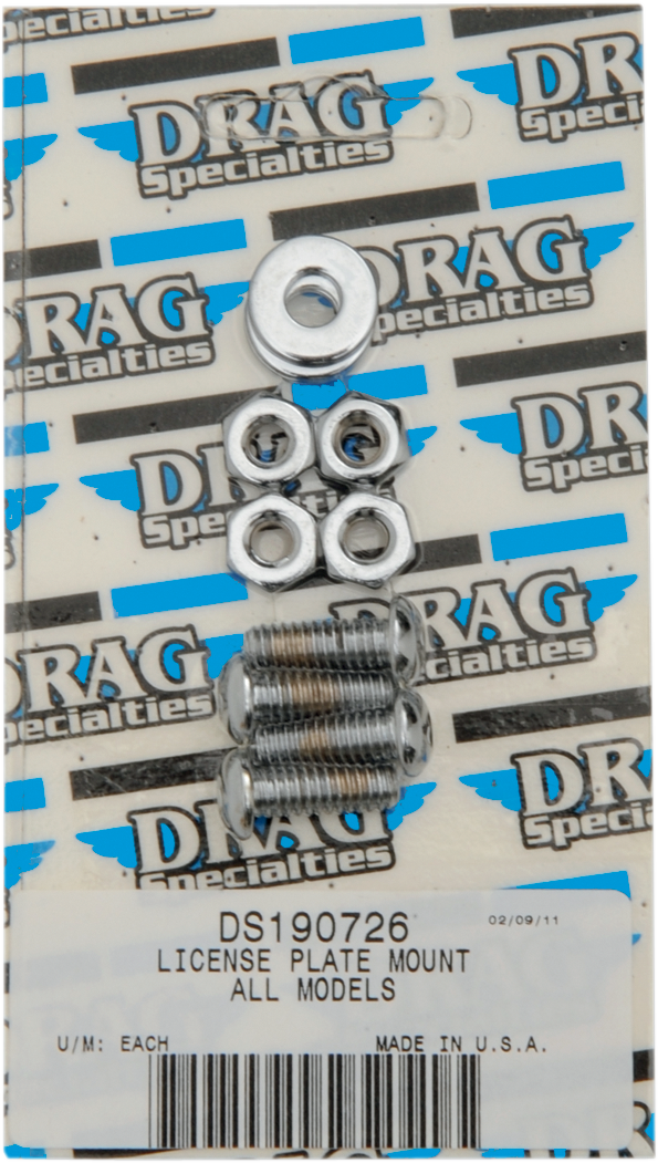 Drag Specialties MK190 License Plate Mount Bolt Set for Motorcycles