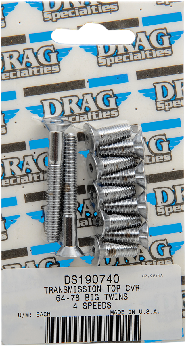 DRAG SPECIALTIES Bolt Set for Transmission Top Cover MK156