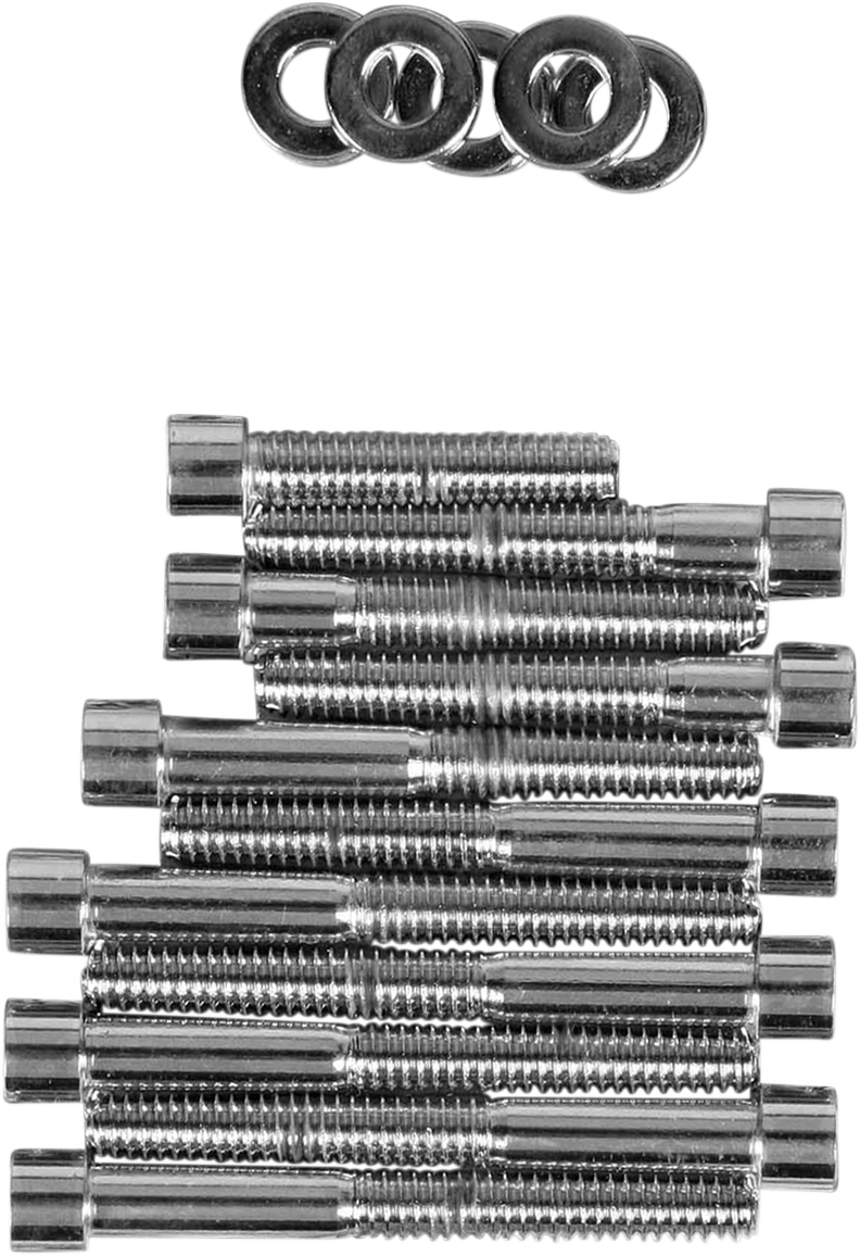 DRAG SPECIALTIES MK249S Chrome Cam Cover Bolt Kit for Harley-Davidson Sportster 1991-2003