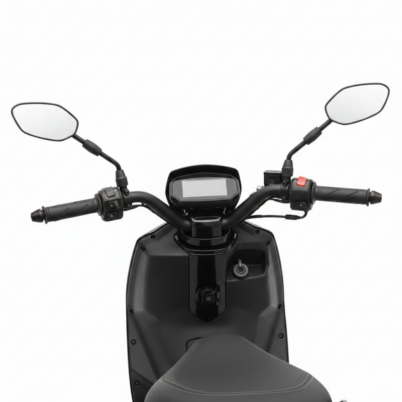 Scooter Mirror Set (Black, Sport) 8mm or 10mm