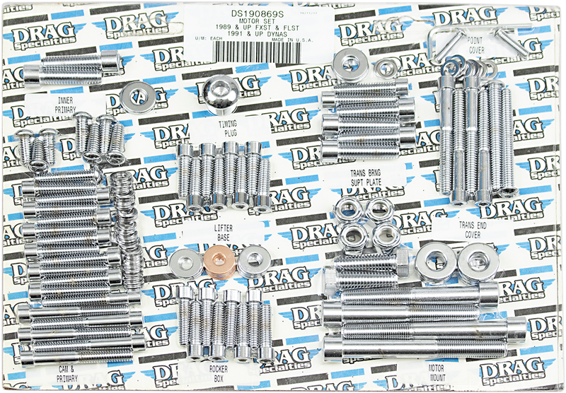DRAG SPECIALTIES Complete Motor Bolt Kit for '89-'93 Softail Models - MK223S