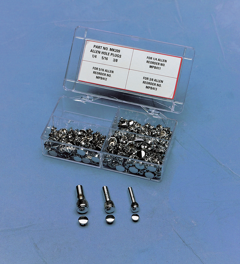 DRAG SPECIALTIES MK209 Assortment of Socket Head Plugs with Sample Allen Bolts