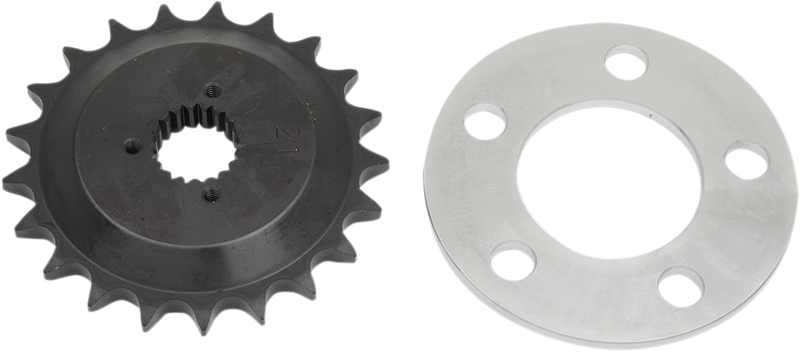 Drag Specialties Offset Sprocket Kit - 21-Tooth 191371-BX-LB1 for Extra-Wide Tire Installation