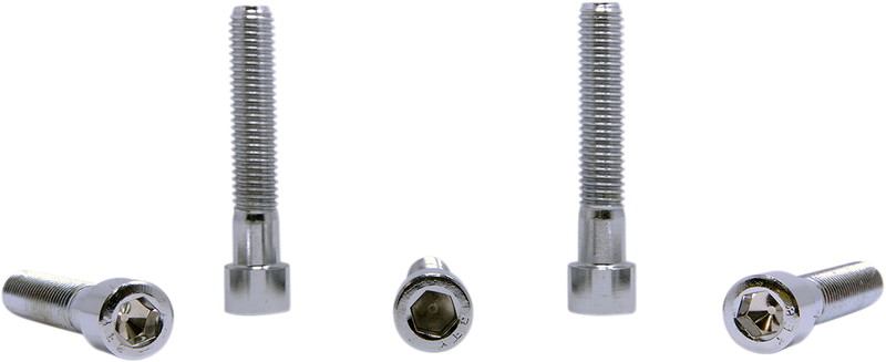 Drag Specialties MPB699S Coarse Thread Socket-Head Bolts – Replacement Set, 1/2"-13 x 2-3/4" (5 Pack)