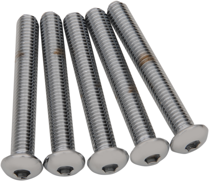 Drag Specialties MPB835 Button Head Bolt Replacement Kit - 3/8"-16 x 2-3/4" – Pack of 5