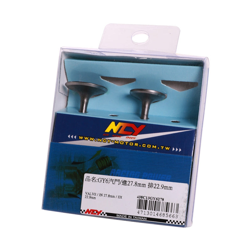 NCY High-RPM Racing Valve Set - 28/23mm for GY6