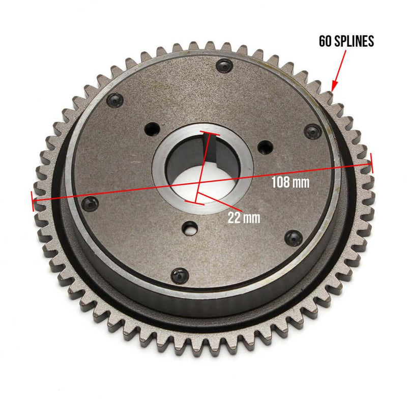 RDLN High Performance 20-Sprag Starter Clutch: GY6
