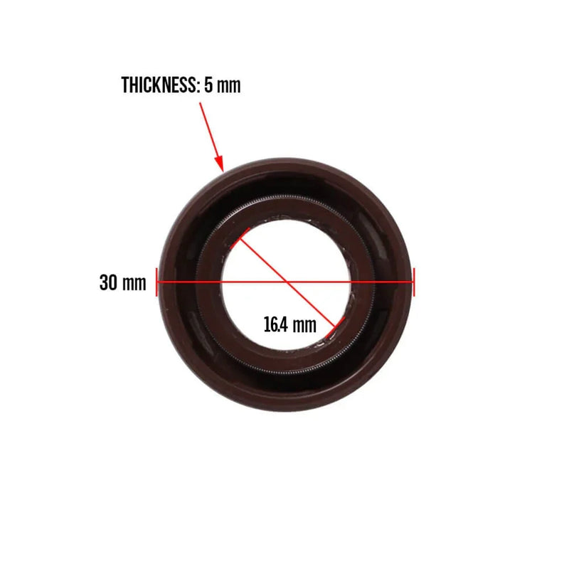 Right Crankcase Oil Seal (16.4×30×5); CSC go., 139QMB Scooters