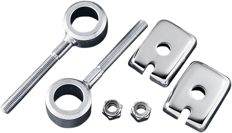 DRAG SPECIALTIES Rear Axle Adjuster Assembly for Harley-Davidson 1973-1996, Part #15-0903-BC2