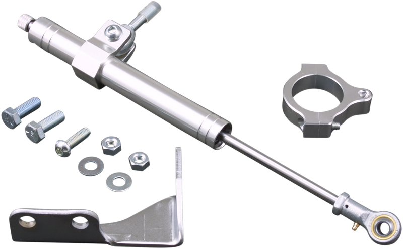 DRAG SPECIALTIES, DRAG SPECIALTIES Chrome Steering Damper for Harley-Davidson XL '88-'03 – Part 31472-BC1