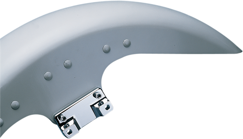 DRAG SPECIALTIES, Drag Specialties Fender-to-Fork Adapters for FLSTF to FLT/FLHT, Chrome - Part #221280