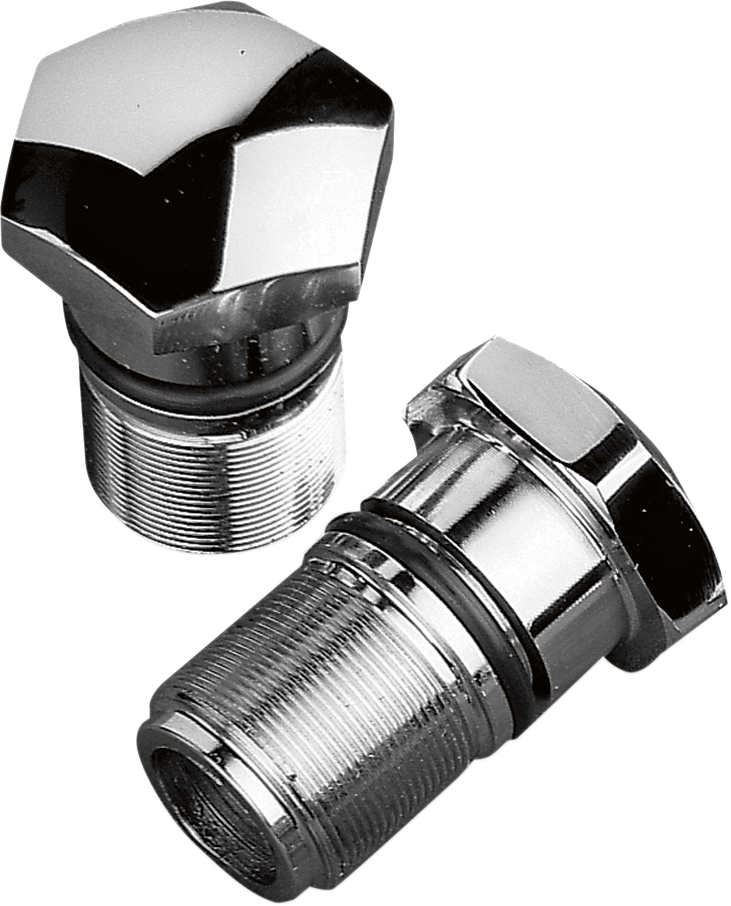 DRAG SPECIALTIES, DRAG SPECIALTIES Chrome Fork Tube Caps 301119-BC105 for Harley Davidson