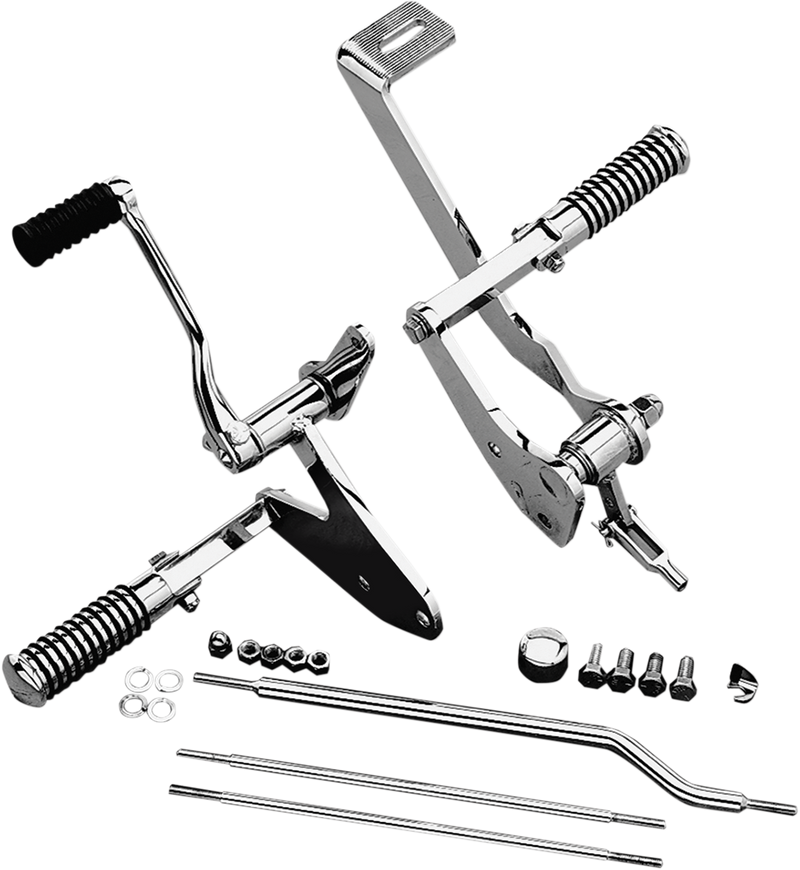 Drag Specialties FXR Forward Control Kit 056042-BX21 with Chrome Mounts and Hardware