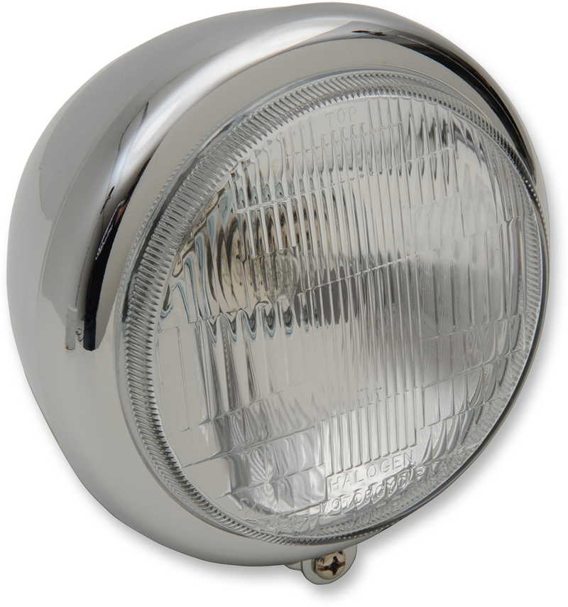 DRAG SPECIALTIES Headlight - 5-3/4 inch with Mounting Block and 60/55W H-4 Bulb, Part Number 20-0333D-BX-LB1