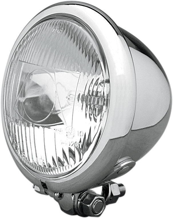 Drag Specialties 160045-BX-LB1 Chrome Swivel Mount Spotlight - 4.5 Inch with H3 12V 55W Bulb
