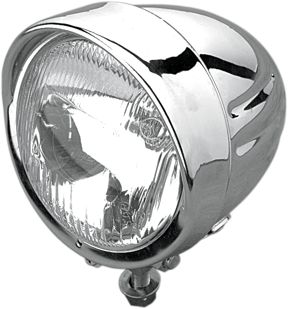 DRAG SPECIALTIES Chrome Spotlight with Visor – 4-1/2 Inch, Part Number 20-6028HD-BXLB1