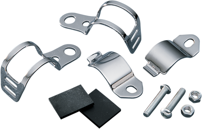 DRAG SPECIALTIES, Drag Specialties Fork-Mount Marker Light Brackets 11368-HC3 for 35-39 mm Fork Tubes