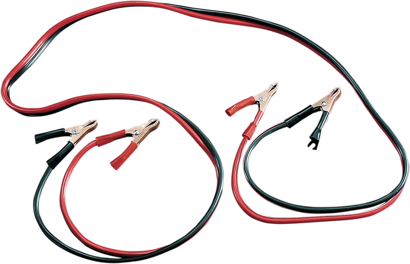 DRAG SPECIALTIES 6 ft Battery Jumper Cable 20-0490-BC4 with Durable Coating and Rubber-Grip Handles