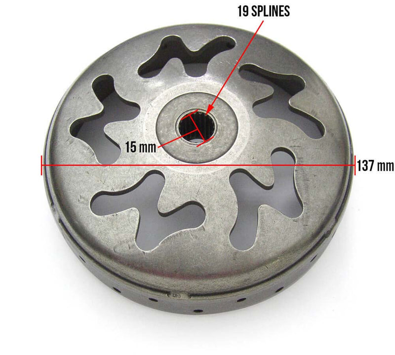 NCY Performance Clutch Drum: Buddy 125/170i, GY6 150, Navi