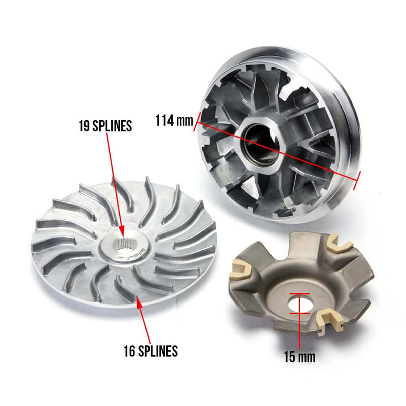 Dr. Pulley Performance Variator - GY6, Genuine, Lance, KYMCO