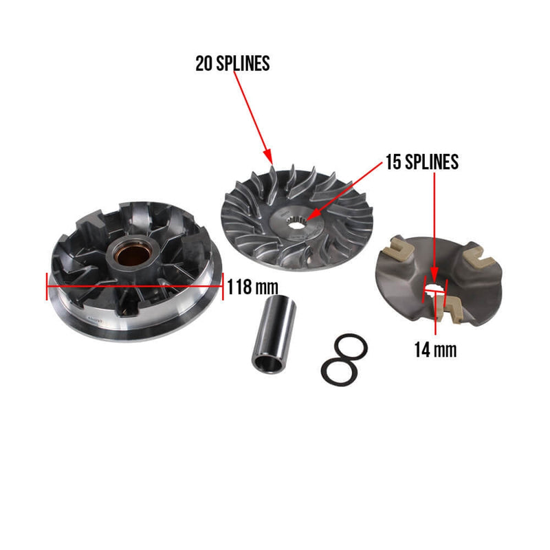 Dr. Pulley Yamaha Zuma & Vino 125 Performance Variator