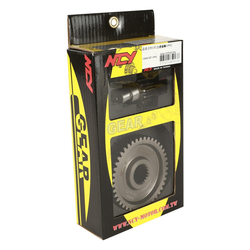 NCY Gear Set (16*42); 139QMB, CSC, Wolf, 50cc