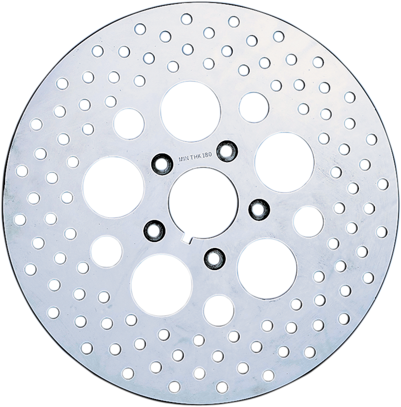 DRAG SPECIALTIES, Drag Specialties Polished Stainless Steel Rotor - 10" (Part #060175ASP-BC647)