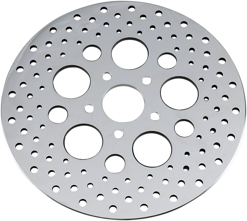 DRAG SPECIALTIES 11.5 inch Rear Drilled Brake Rotor for Harley-Davidson - Part 060181ASP-BC648