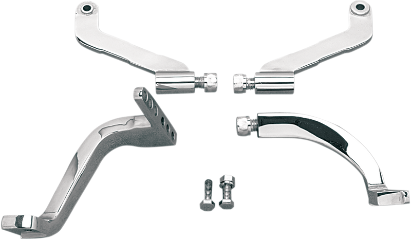DRAG SPECIALTIES Chrome Floorboard Mounting Brackets for FLT/FLHT - Part 057091-BC5