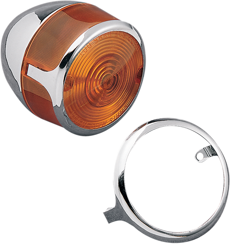 DRAG SPECIALTIES Turn Signal Lens Trim - Chrome 72182